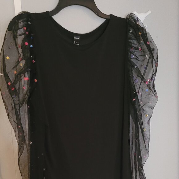 Sheer long sleeve with confetti top - Picture 1 of 2